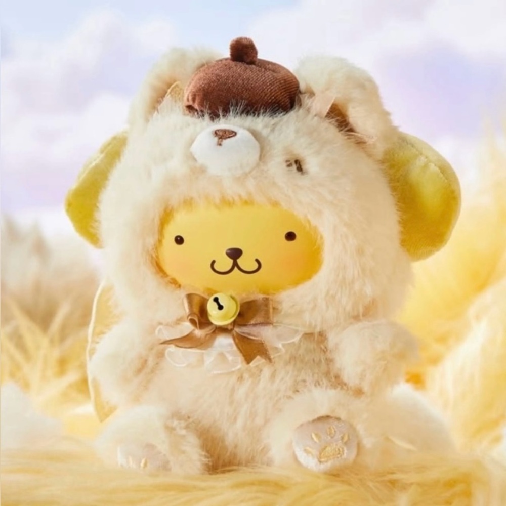 Miniso Hello Kitty and Friends Fox Island Vinyl Plush Pendant - Pompompurin